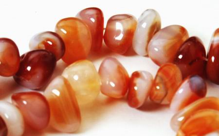 Chunky Carnelian Nugget Bead Strand