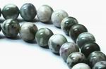 38 Beautiful Lotus Green Jasper Beads - Large 10mm