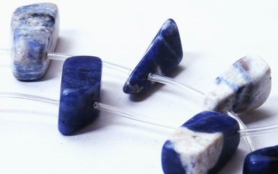 Large Blue Lapis Fancy Drop Beads