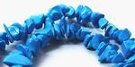 Blue Turquoise Chip Beads - Long 32" Strand