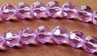 Stunning Fac Lavender Glass Round 8mm Bead Strand