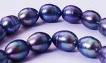 Beautiful Silver Black Potato Pearl Strand - 9mm