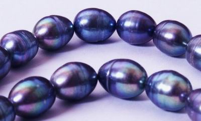 Beautiful Silver Black Potato Pearl Strand - 9mm