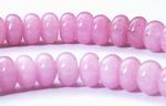 Blush Pink Jade Rondelle Bead Strand