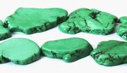 Beautiful Green Large Gaspeite Slab Beads #2