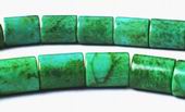 Green Turquoise Matrix Tube Beads