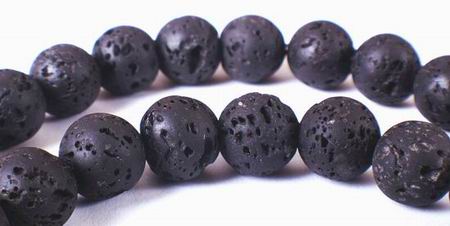 Haunting Volcanic Lava Beads - Large 10mm or 12mm