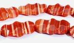 Wavy Oval Orange Sardonyx Beads - Large