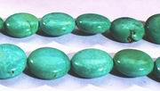 Gleaming Blue Turquoise Button Beads