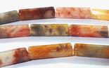 Crazy Lace Agate Tube Beads