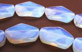 Magical Wavy Oval Moonstone Opalite Beads