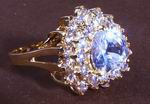 Gold Cubic Zirconia Ladies Ring - Looks a million!