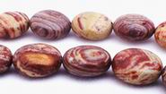 Sizzling Saturn Jasper Puff Button Beads