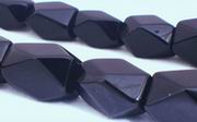 Large Onyx Freeform Nugget Beads - Shiny Black & Heavy!