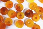100 Zesty Yellow Jade Donut Beads