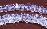 110 Faceted Clear Crystal Rondelle Beads