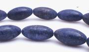 Unusual Blue Coral Sponge Barrel Beads