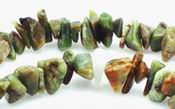 Long Green Opal Bead Chip Strand - 36 inches