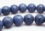 Unusual Blue Coral Sponge 8mm Beads