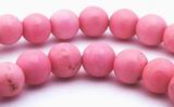 Sensous Soft Pink 4mm Turquoise Bead Strand