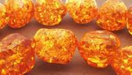 Golden Yellow  Amber Tumbled Nuggets