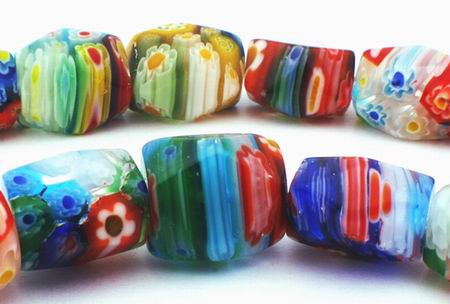 Colorful Millefiori Nugget Beads - Chunky!