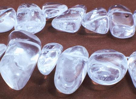 Natural Crystal Fancy Drop Beads - Large