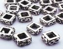 100 Gothic Square Bead Spacers