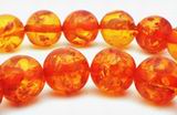 Large 14mm Amber Bead Strand