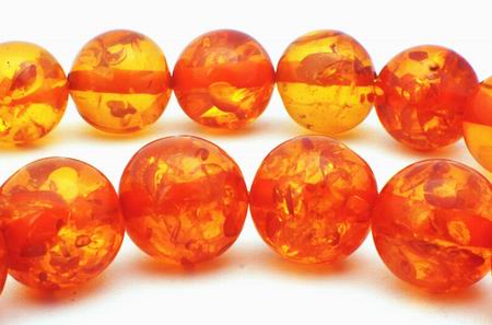 Large 14mm Amber Bead Strand