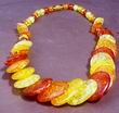 Beautiful Amber Disc Necklace