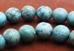 72 Spider Vein Turquoise Beads - 6mm