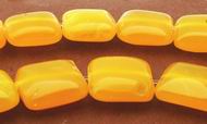 Sensuous Yellow Amber Pillow Beads