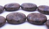 Natural Labradorite Puff Oval Beads