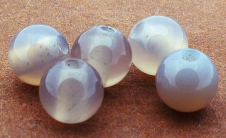 65 Natural Agate Beads - 6mm