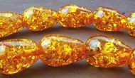 Sexy Amber Teardrop Beads