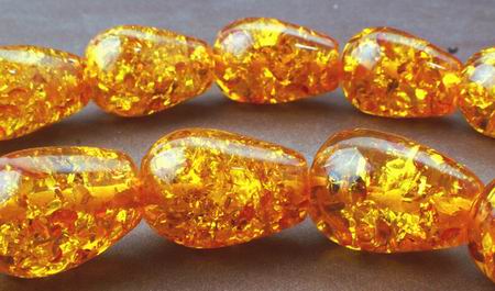 Sexy Amber Teardrop Beads