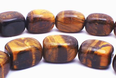 Golden Tiger Eye Nugget Beads