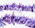 Unusual Lavender Coral Chip Beads