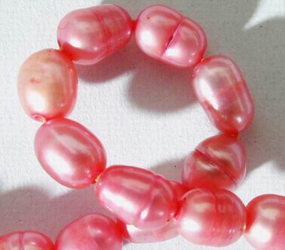 Silky Pink Rice Pearls