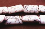 Snow White Turquoise Matrix Pillow Beads