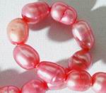 Silky Pink Rice Pearls