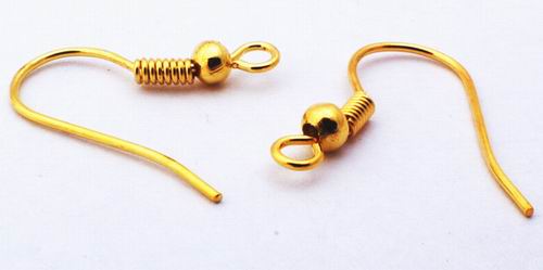 100 Gold-color Earring Hooks