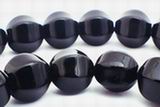 Gleaming Black Onyx Pumpkin Beads
