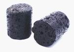 6 Large Volcanic Lava Tube Beads