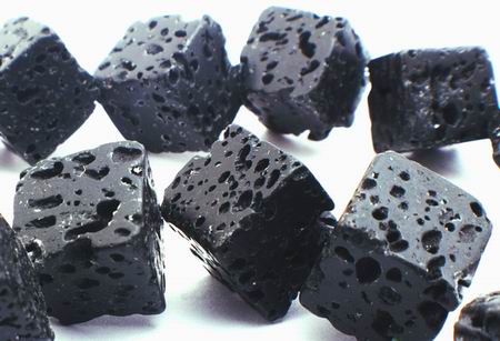 Large Beefy Volcanic Lava Cube Beads