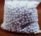 1,750 x 8mm White Plastic Beads