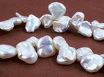 Beautiful White Keshi Pearl strand - unusual!