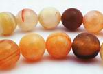 Luscious Orange Botswana Agate Beads - 10mm