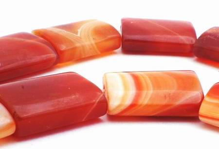 Sizzling Hot Red Agate Pillow Beads